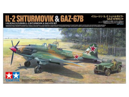 Tamiya 1/48 Ilyushin Il-2 Sturmovik & Gaz-67B Set (TA25212) - TA25212