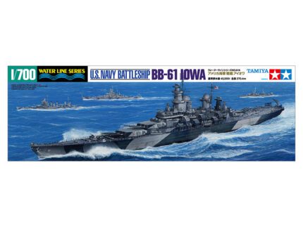 Tamiya 1/700 U.S. Navy Battleship BB-61 Iowa (TA31616) - TA31616
