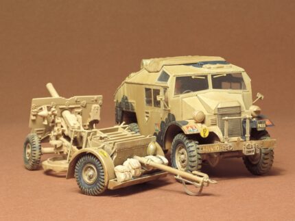 Tamiya 1/35 British 25 Pdr. Field Gun & Quad Gun (TA35044) - TA35044