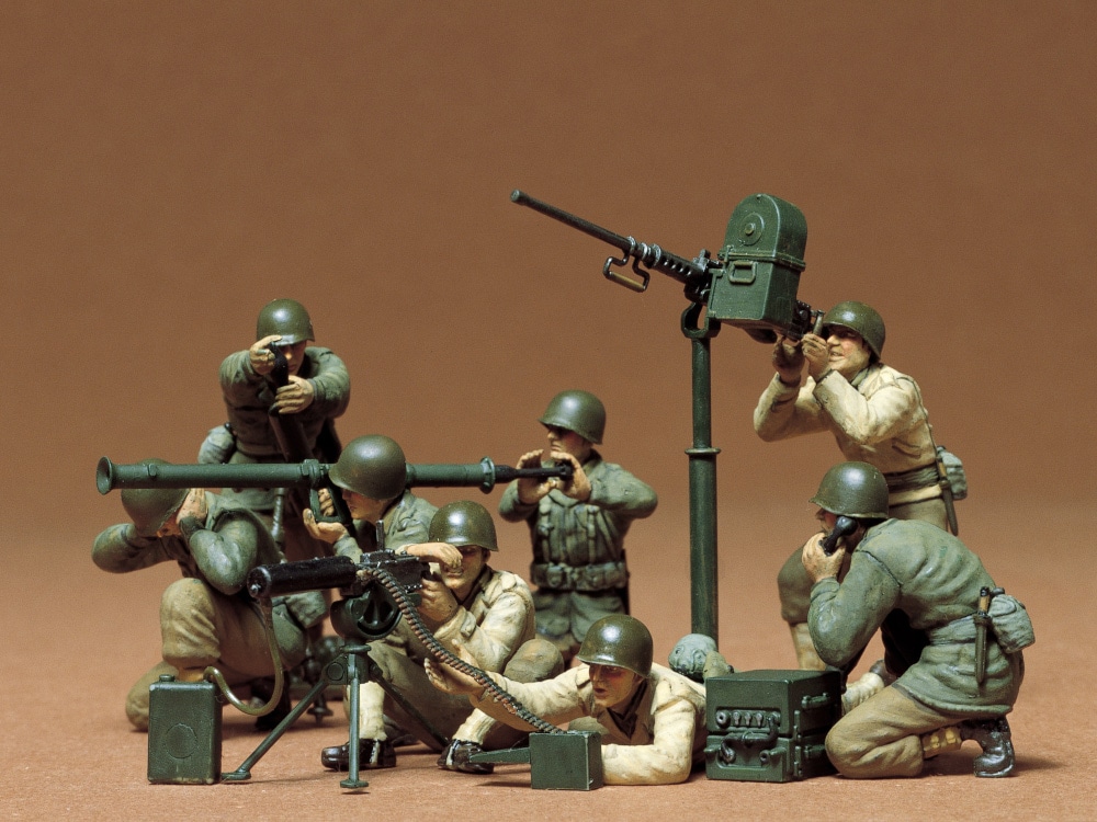 TA35086_1 Tamiya 1/35 US Gun and Mortar Team (TA35086) - TA35086
