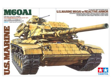 Tamiya 1/35 M60A1 U.S.MARINE W/REACTIVE ARMOR (TA35157) - TA35157