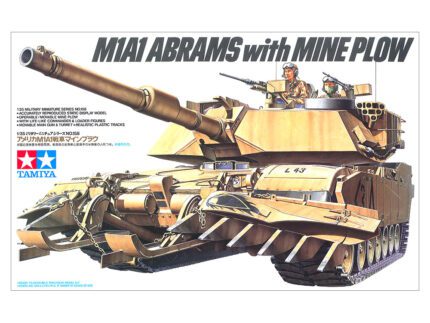 Tamiya 1/35 M1A1 Abrams with Mine Plow (TA35158) - TA35158