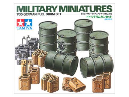 Tamiya 1/35 German Fuel Drum Set (TA35186) - TA35186