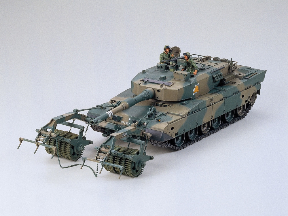 TA35236_1 Tamiya 1/35 Type 90 Tank W/Mine Roller (TA35236) - TA35236