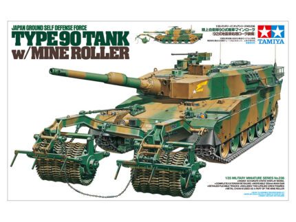 Tamiya 1/35 Type 90 Tank W/Mine Roller (TA35236) - TA35236