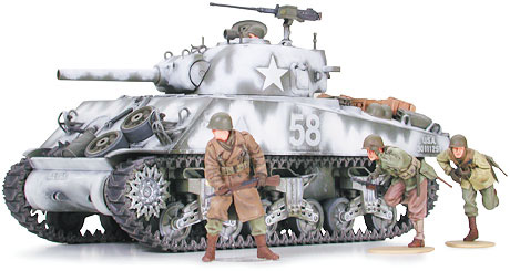 TA35251_1-1 Tamiya 1/35 M4A3 Sherman 105mm Howitzer (TA35251) - TA35251