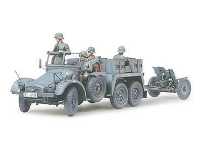 Tamiya 1/35 Krupp Protze with 3.7cm Pak (TA35259) - TA35259