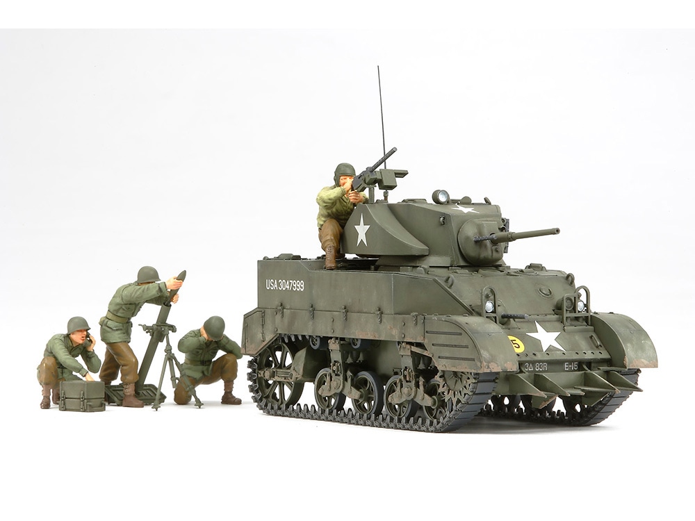 TA35313_1 Tamiya 1/35 M5A1 W/4 Figures (TA35313) - TA35313