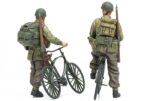 Tamiya 1/35 British Paratroopers & Bicycles Set (TA35333) - TA35333