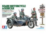 Tamiya 1/35 KS600 Motorcycle & Sidecar (TA35384) - TA35384
