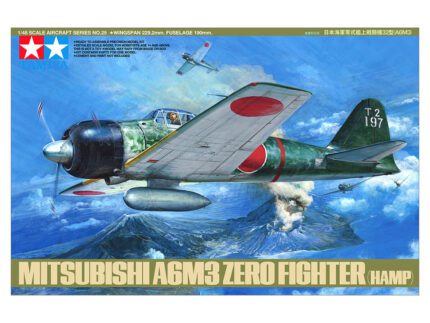Tamiya 1/48 Mitsubishi A6M3 Zero Fighter (TA61025) - TA61025