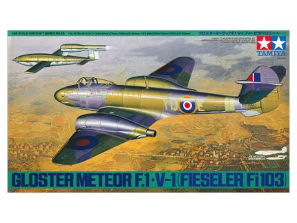 Tamiya 1/48 Gloster Meteor F.1+V-1 (TA61065) - TA61065
