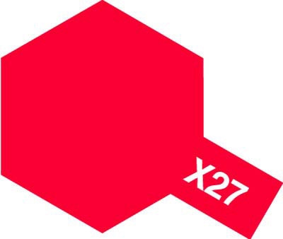 สีอะคริลิค Tamiya X-27 CLEAR RED - TA80027