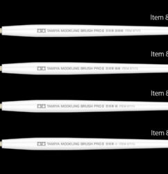 แปรงทาสีโมเดล Pro II แบบปลายแหลม - TA87172