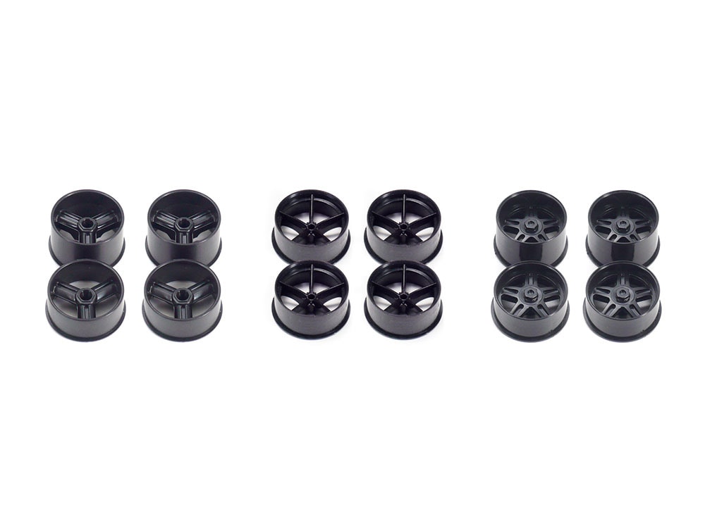 TA95244_1 Tamiya Mini 4WD Carbon Rein Wheel L Dia. (TA95244) - TA95244