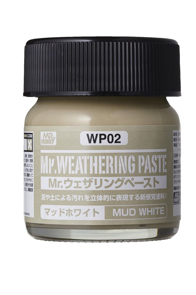 WP-02 น้ำมันเคลือบ MR.WEATHERING PASTE MUD WHITE - WP-02